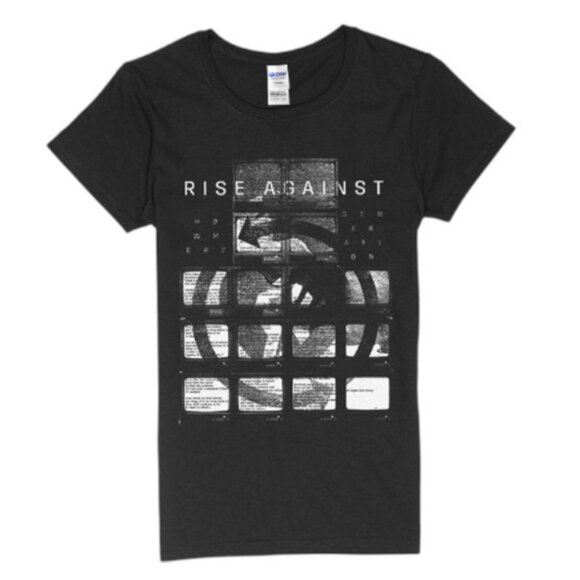 Gildan black Rise Against nowhere generation T-shirt size S - Picture 1 of 6